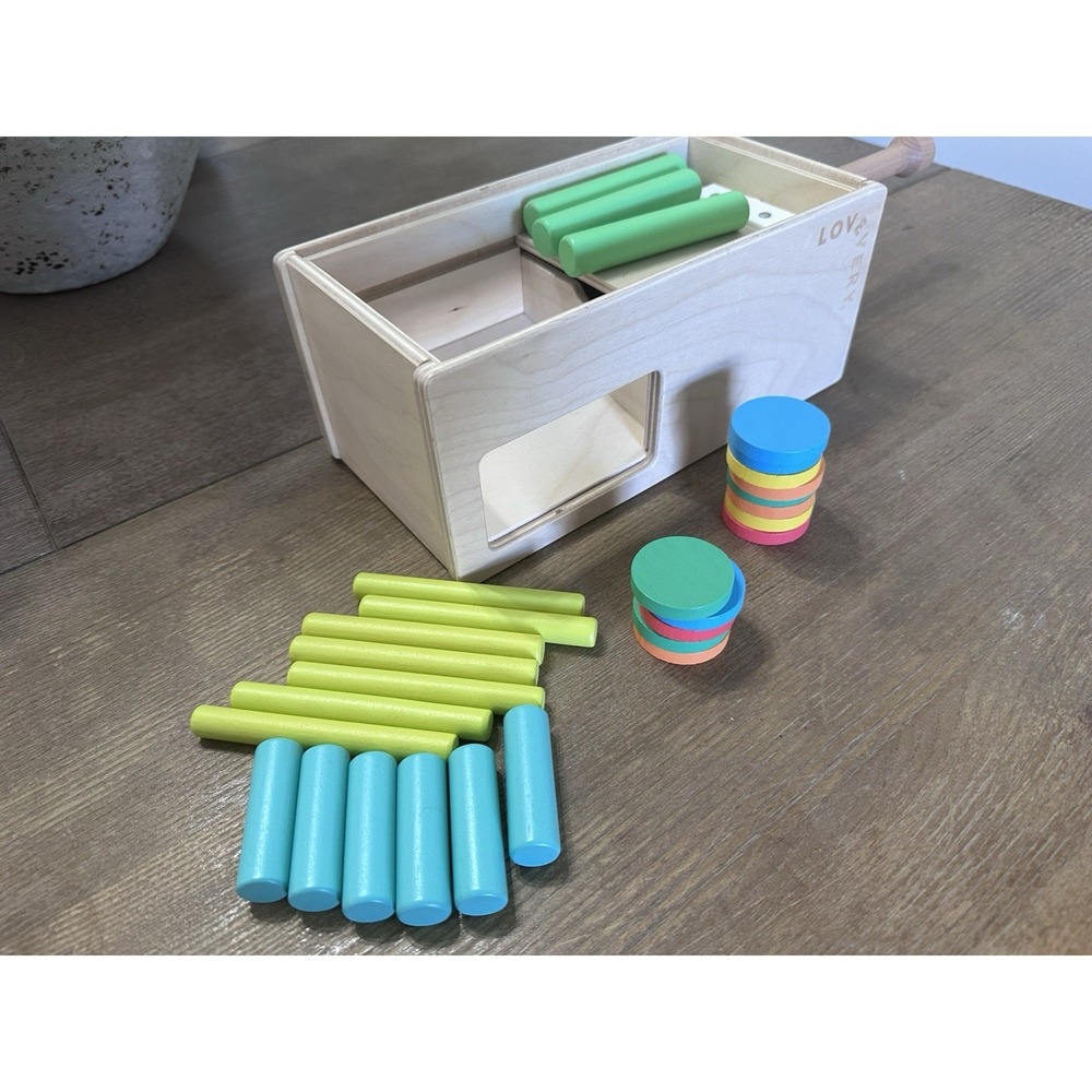 Lovevery Counting Box Wooden‎  Developmental Baby Toy - Sliding Box